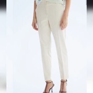 H&M Cream Tailored Ankle Pants Size 18